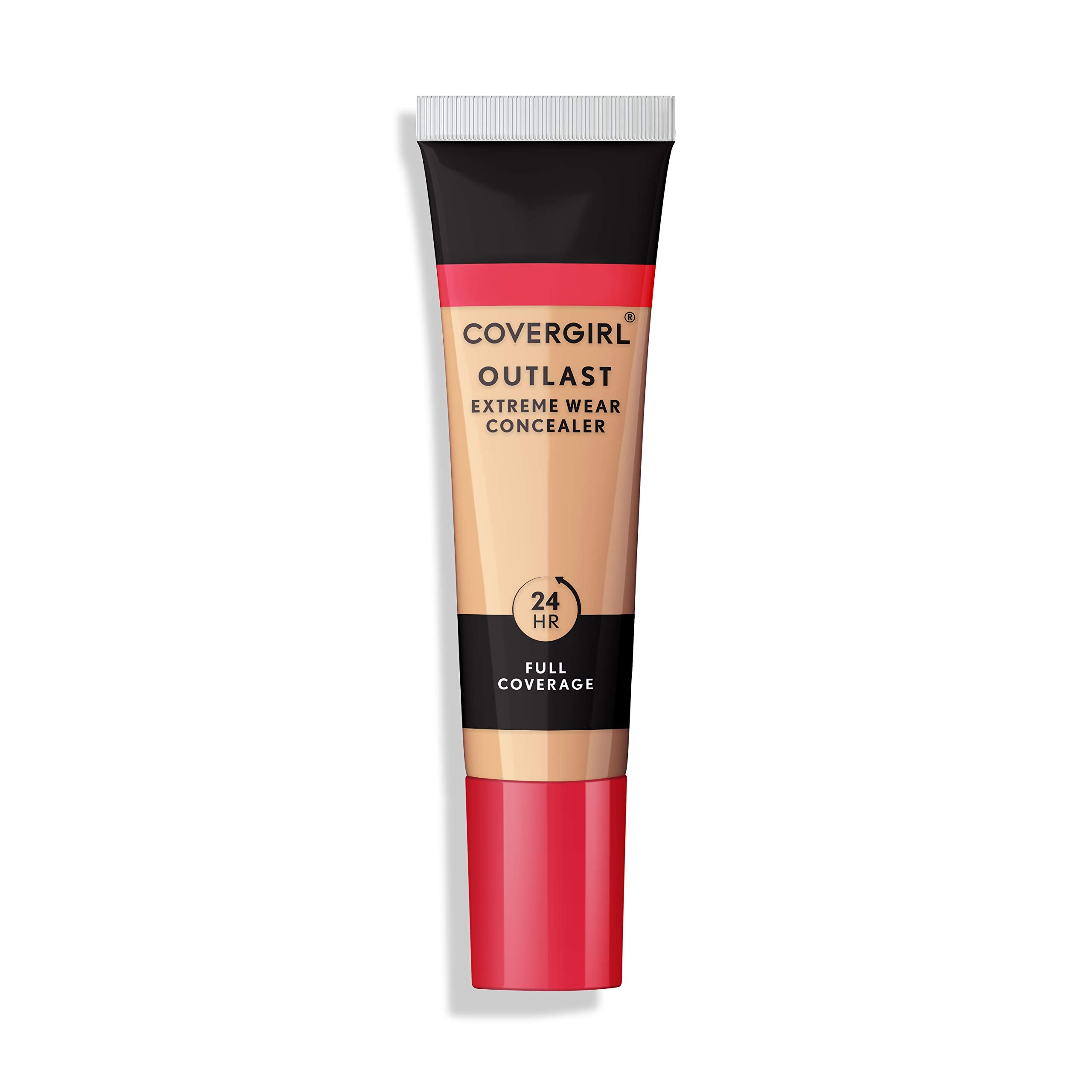 Close-up of CoverGirl Outlast Extreme Wear Concealer with liquid dispense for precise application.