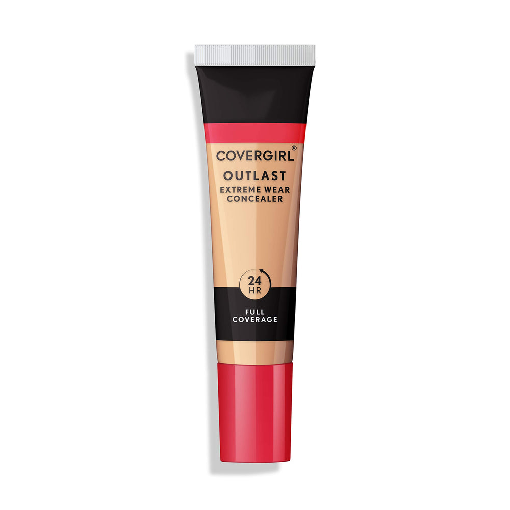 Close-up of CoverGirl Outlast Extreme Wear Concealer with liquid dispense for precise application.