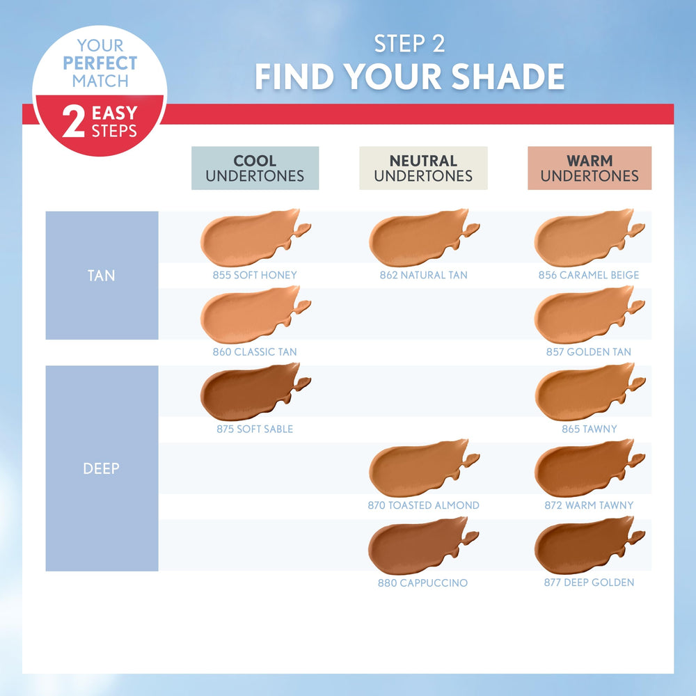 Covergirl Outlast Extreme Wear Golden Natural shade swatch on skin.