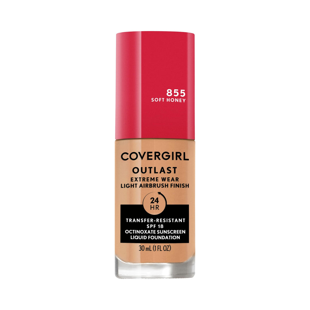 Covergirl Outlast Extreme Wear Soft Honey bottle ready for all-day coverage.