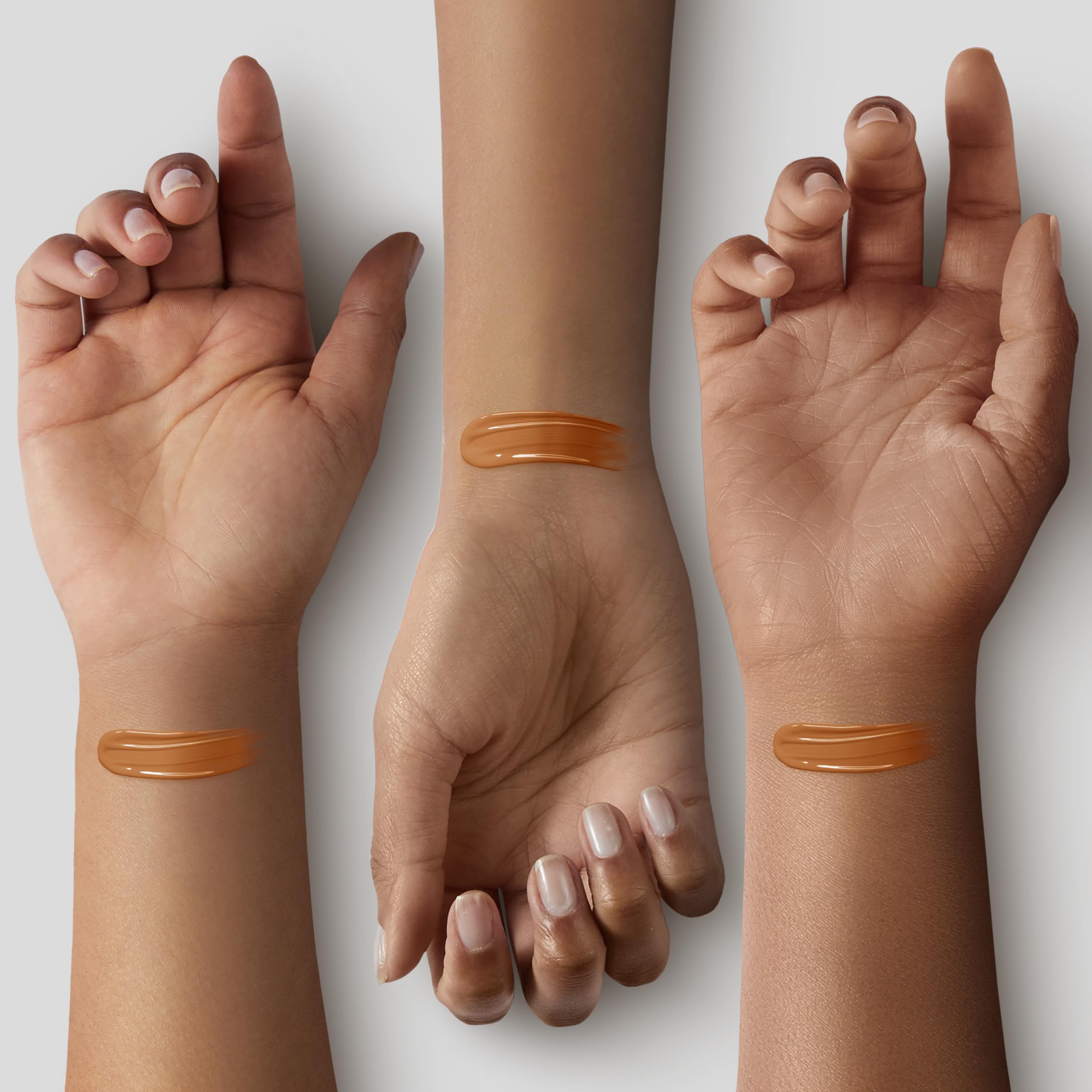 Covergirl Outlast Extreme Wear texture swatch reveals silky, lightweight feel.