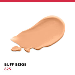 Covergirl Outlast Extreme Wear texture swirl highlights cake-free, seamless coverage.