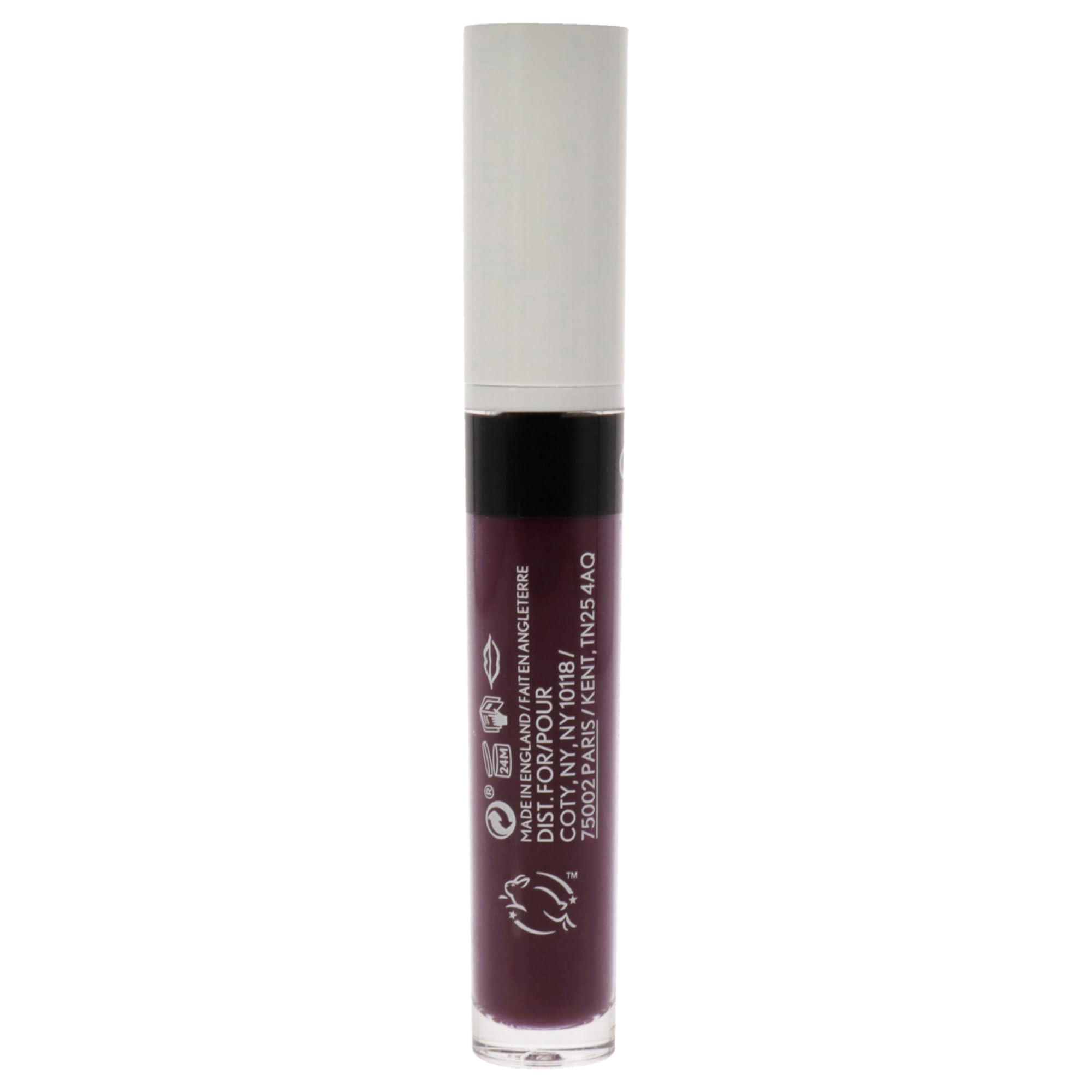 Lip color wand applying Vino You Didn’t for smooth, one-swipe coverage.
