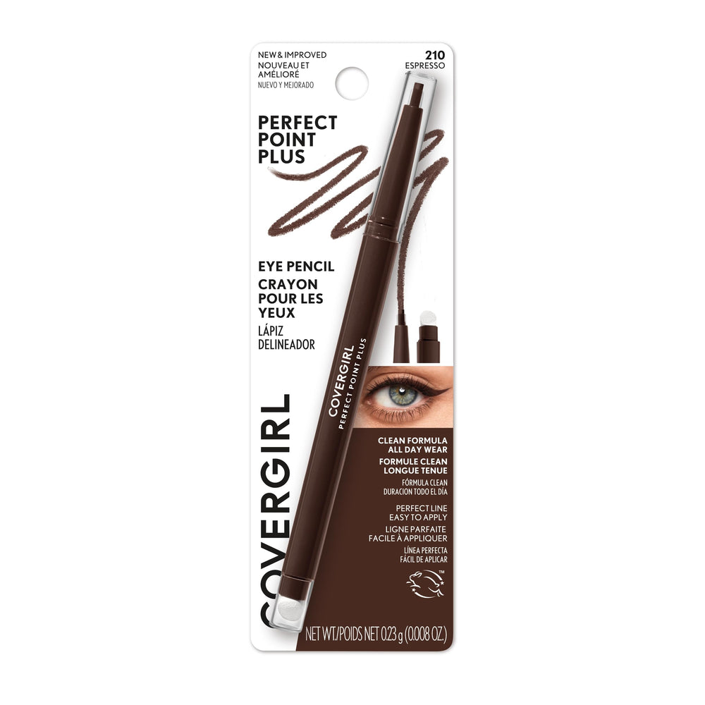 Packaging and design of CoverGirl Perfect Point Plus Eyeliner Espresso.