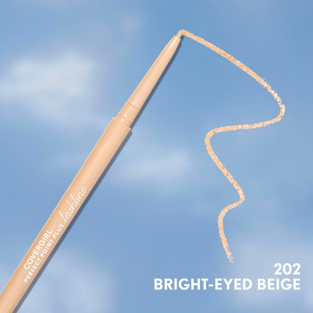 CoverGirl Perfect Point Plus Lashline micro-tip in use for defined eyes
