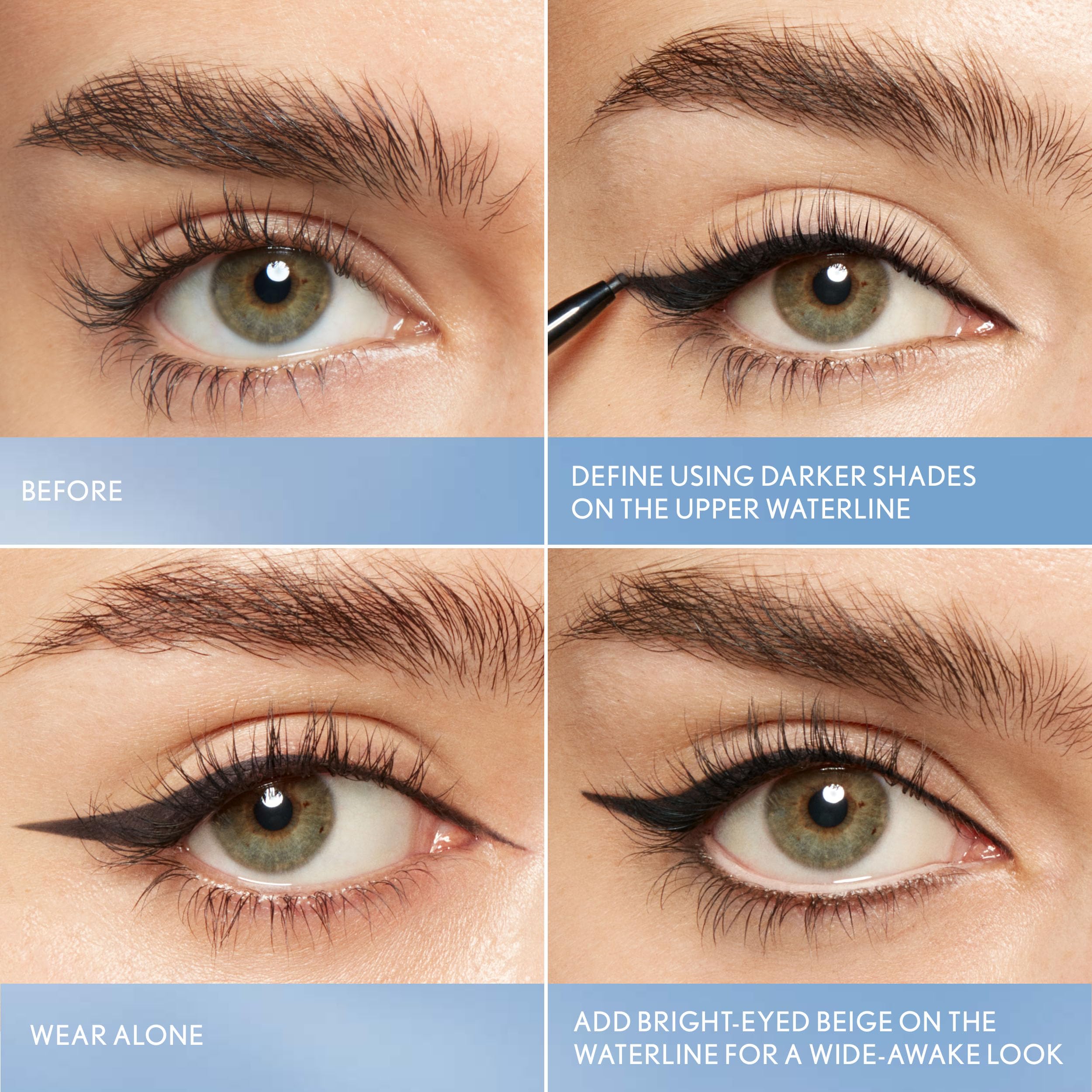 CoverGirl Perfect Point Plus Lashline ophthalmologist-tested label shown for sensitive eyes