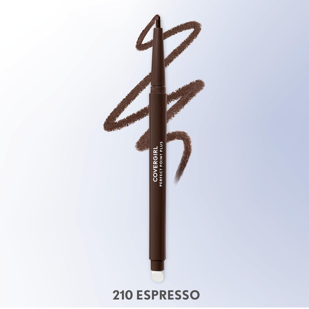 Self-sharpening feature of CoverGirl Espresso eyeliner maintaining a crisp edge.