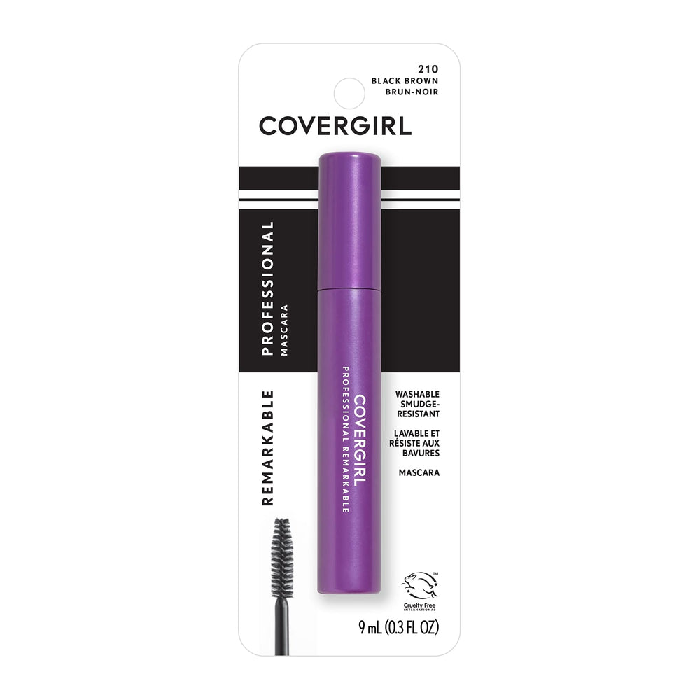CoverGirl Professional Remarkable Waterproof Mascara tube for bold, long-lasting lashes.