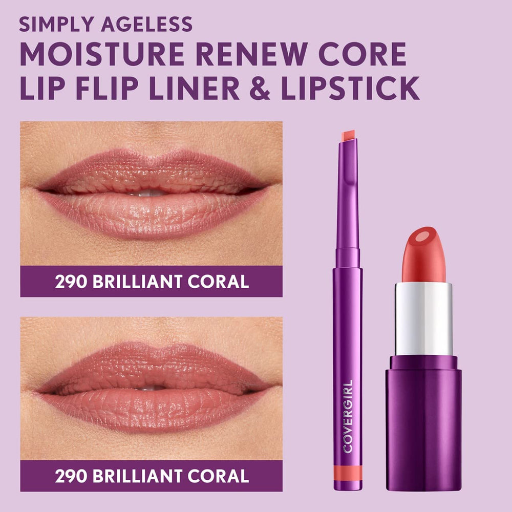 COVERGIRL Simply Ageless Lip Flip Liner with Hyaluronic Complex nourishes while lining.