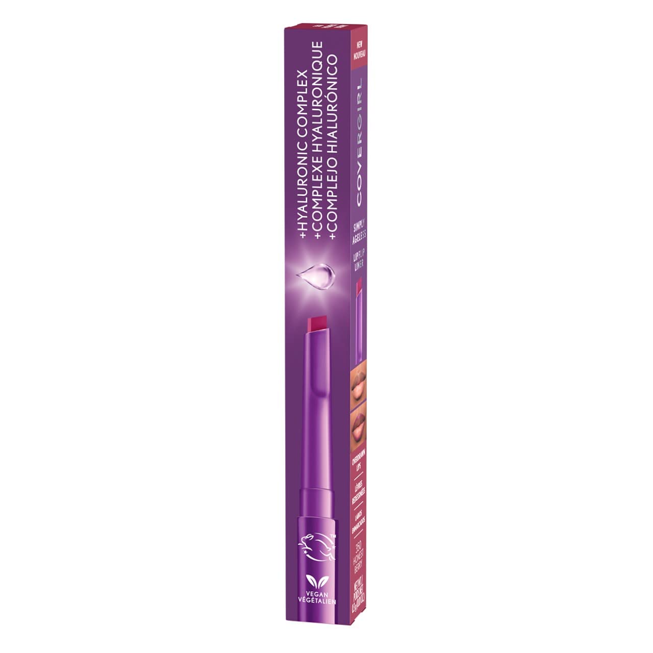 COVERGIRL Simply Ageless Lip Flip Liner pairs with Moisture Renew Core Lipsticks.