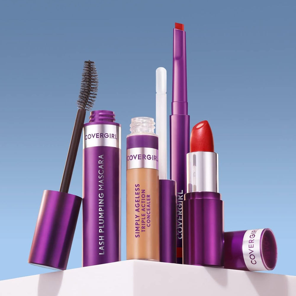 CoverGirl Simply Ageless Lip Flip Liner wide angled tip builds bigger volume for overdrawn lips