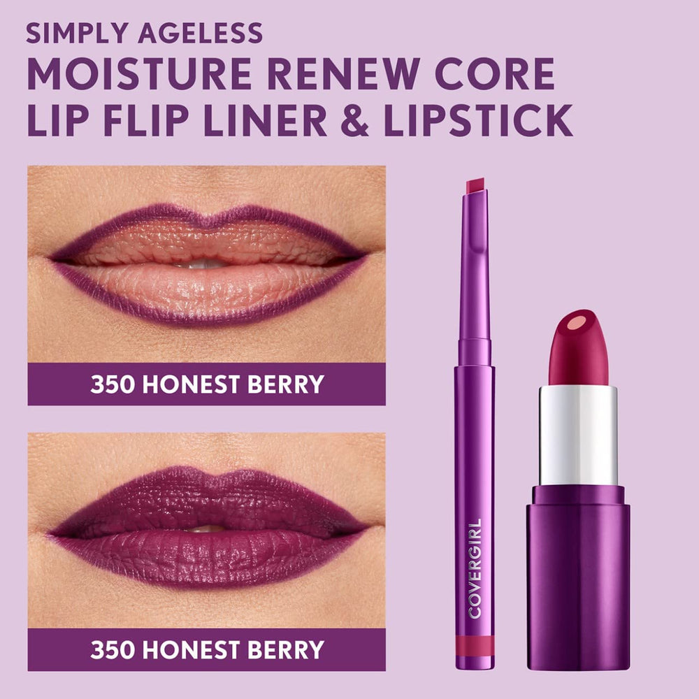 COVERGIRL Lip Flip Liner silky texture glides smoothly for effortless contour.