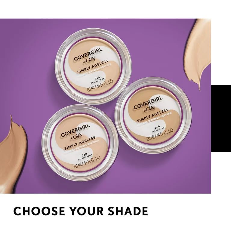 CoverGirl Simply Ageless primer pairing to maximize wear and smoothness.