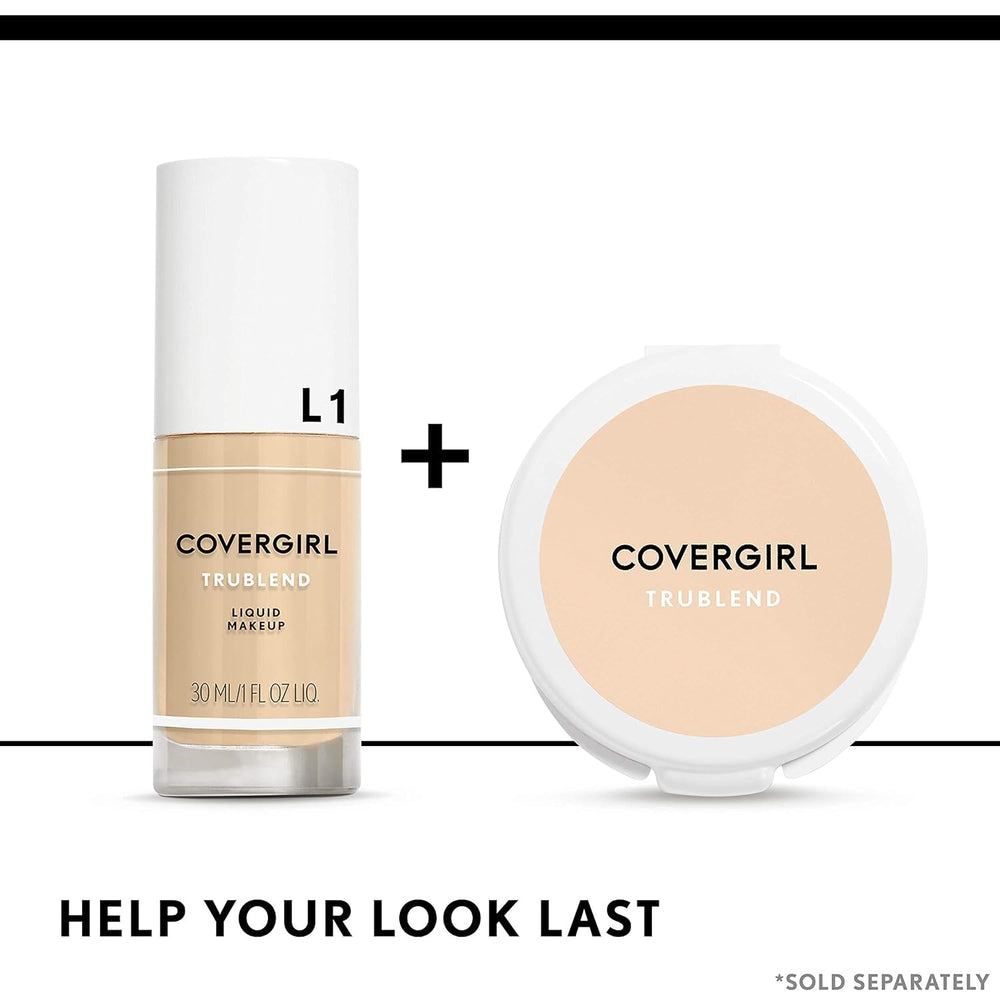 CoverGirl truBLEND Liquid Foundation paired with Fixstick Concealer for targeted coverage