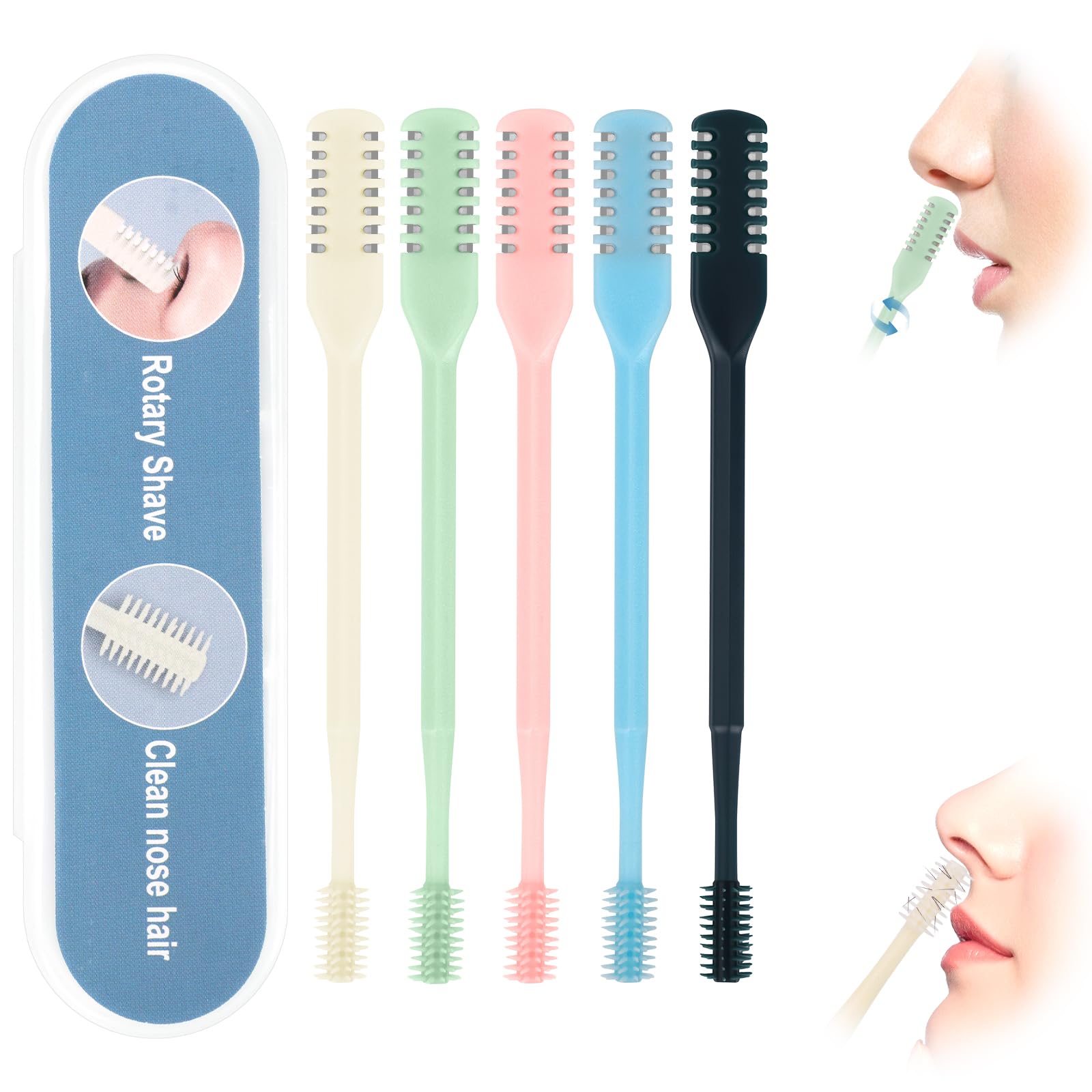 Covitkan two-in-one nasal hair cutter with 360° rotation for precise trimming.