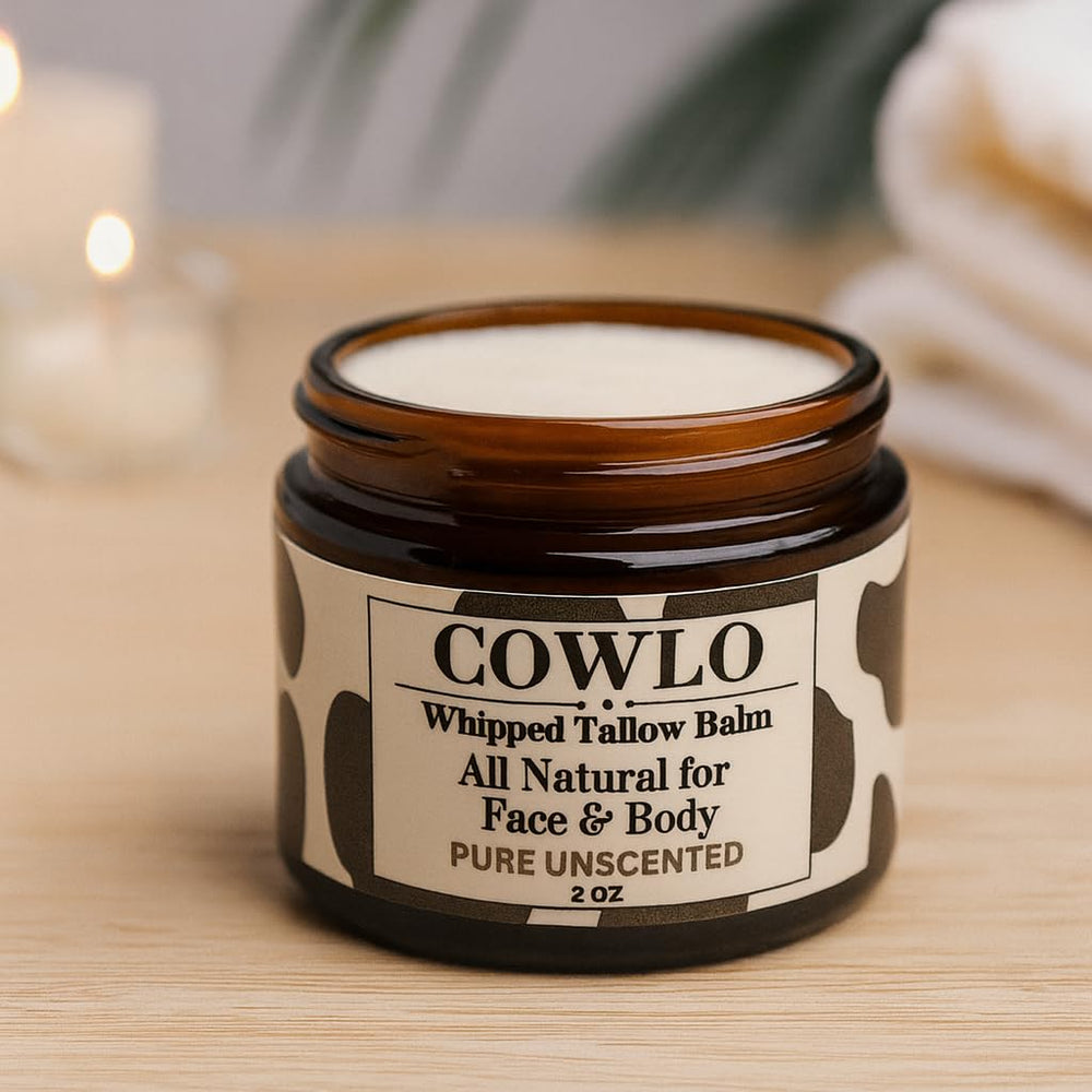 Cowlo two-ingredient formula illustration emphasizes simple skincare