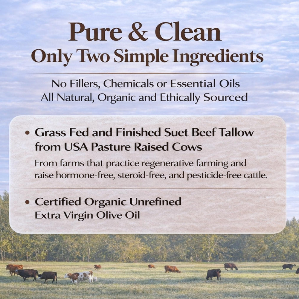 Cowlo whipped beef tallow body-balm shown for lasting moisturization