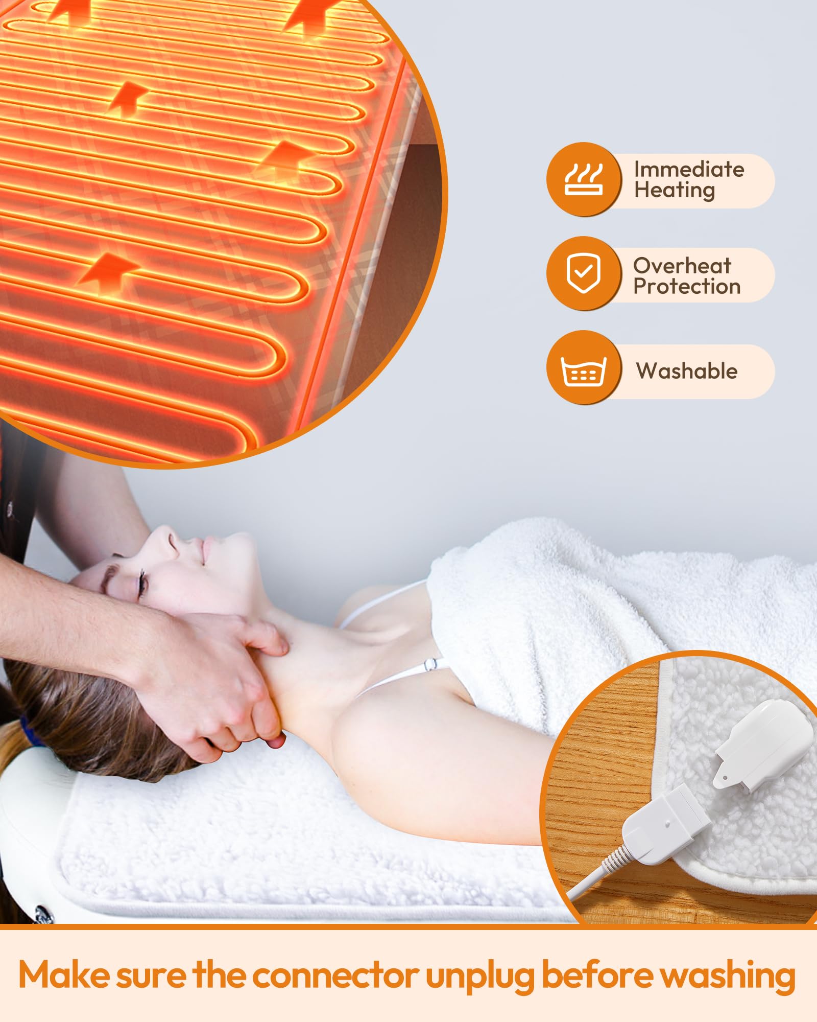 Crablux warmth settings display close-up shows nine adjustable levels for custom comfort.