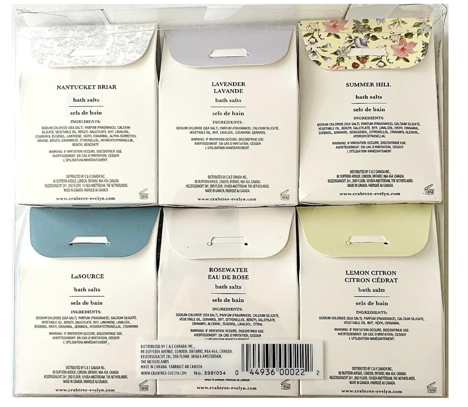 Crabtree and Evelyn sea salts aromatherapy closeup highlights premium blend and aromatic experience.