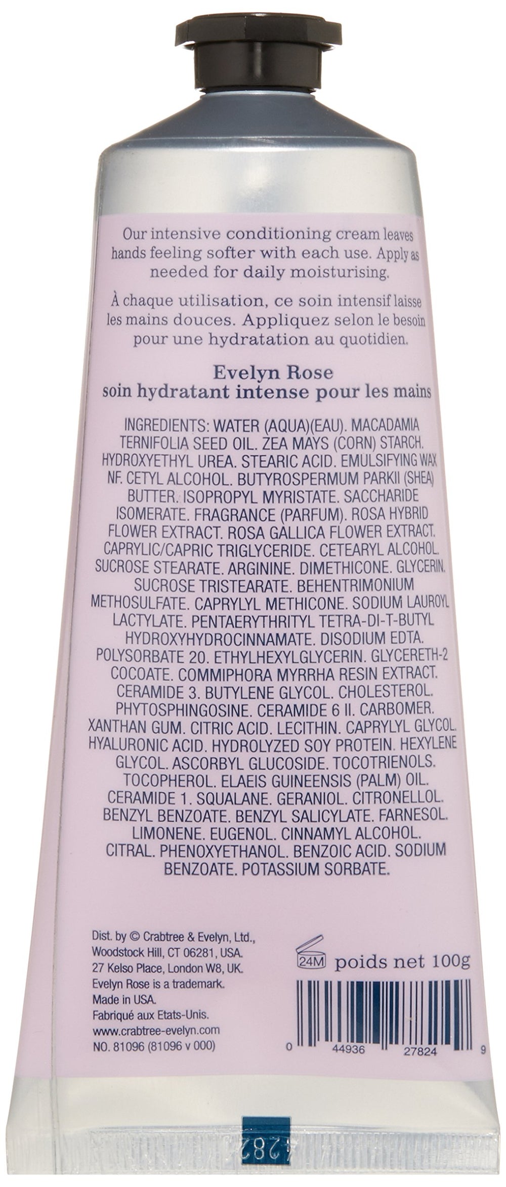Crabtree & Evelyn Evelyn Rose hand application shows daily hydration ritual.