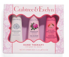 Crabtree & Evelyn Evelyn Rose hand therapy box, providing rich moisture and a lasting aroma for daily care.