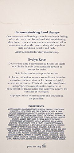 Crabtree & Evelyn Evelyn Rose label highlights nourishing ingredients.
