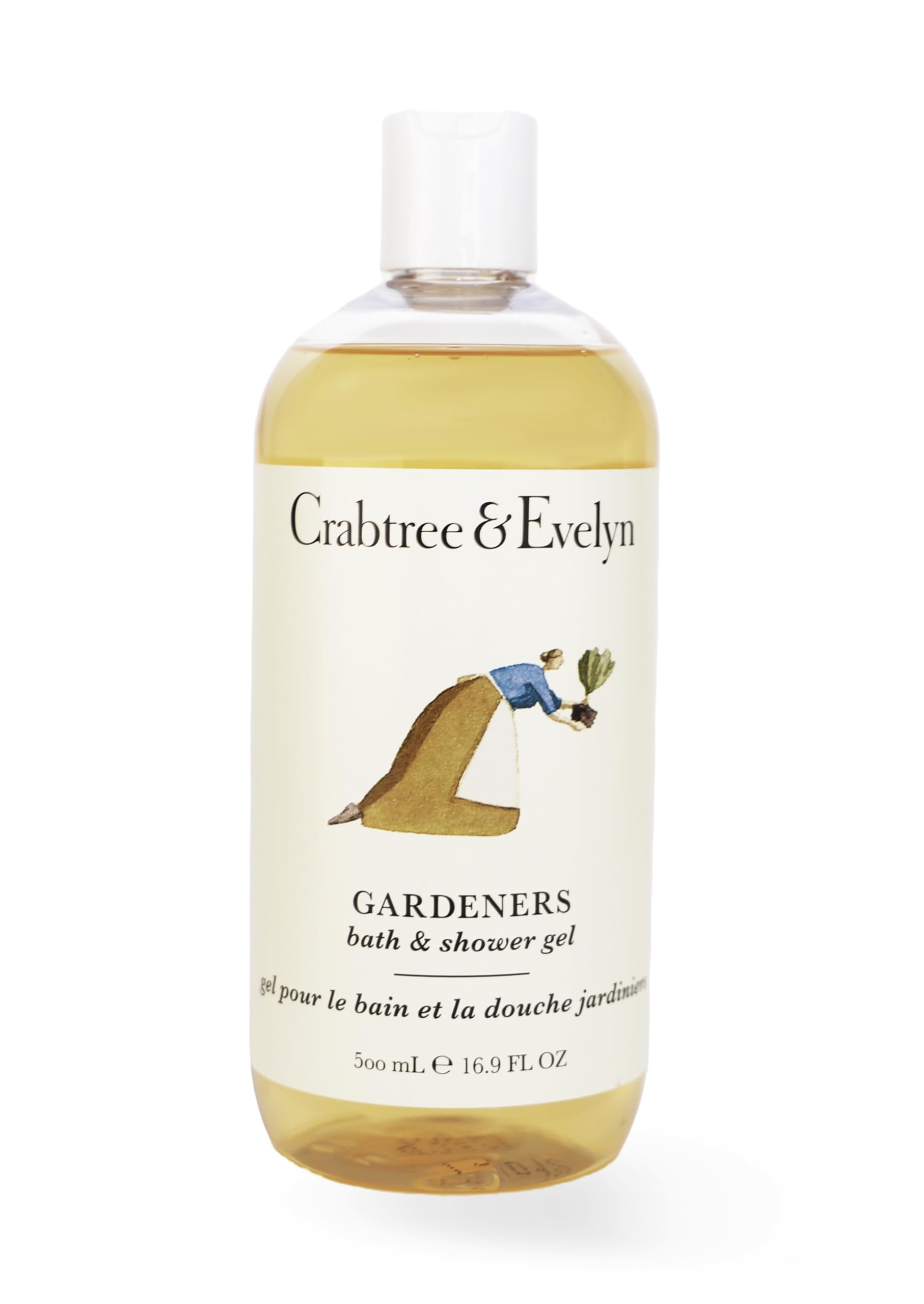 Crabtree & Evelyn Gardeners Body Wash bottle pour for daily cleansing ritual