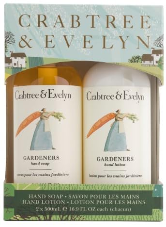 Crabtree and Evelyn Gardeners Hand Soap bottle for gentle cleansing after outdoor tasks.