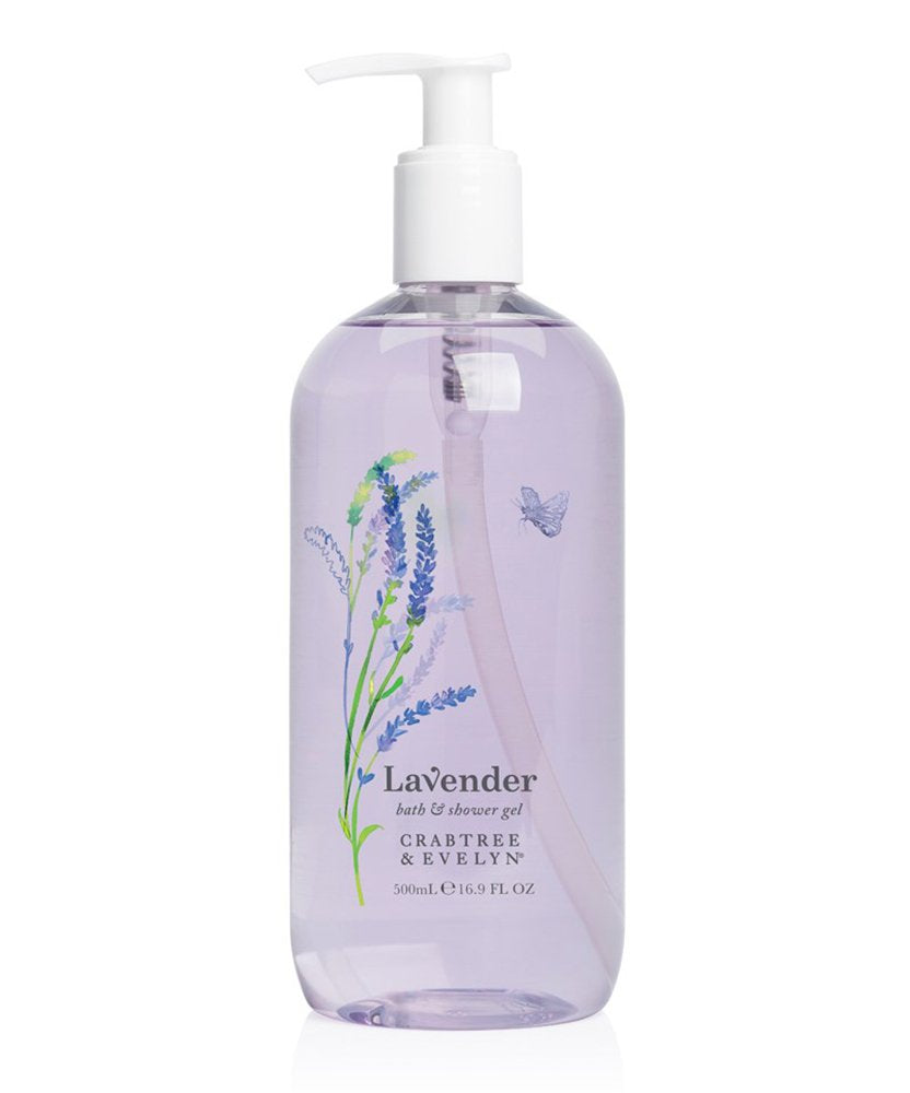 Crabtree & Evelyn Lavender Gel bottle pour for a calming bath or shower experience