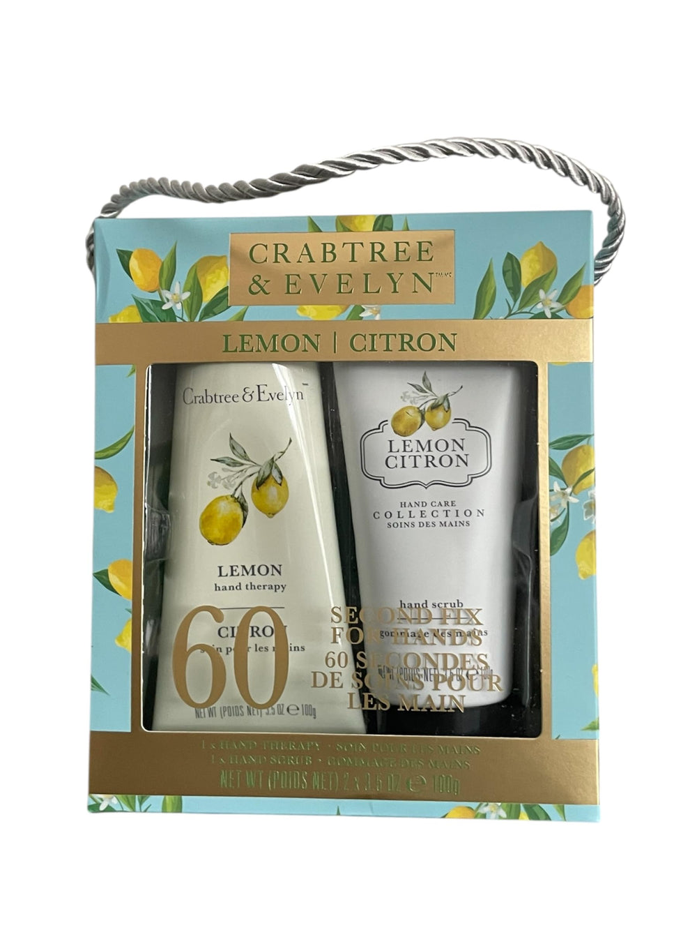 Crabtree & Evelyn Lemon Citron Hand Therapy Cream jar for conditioning nails and skin