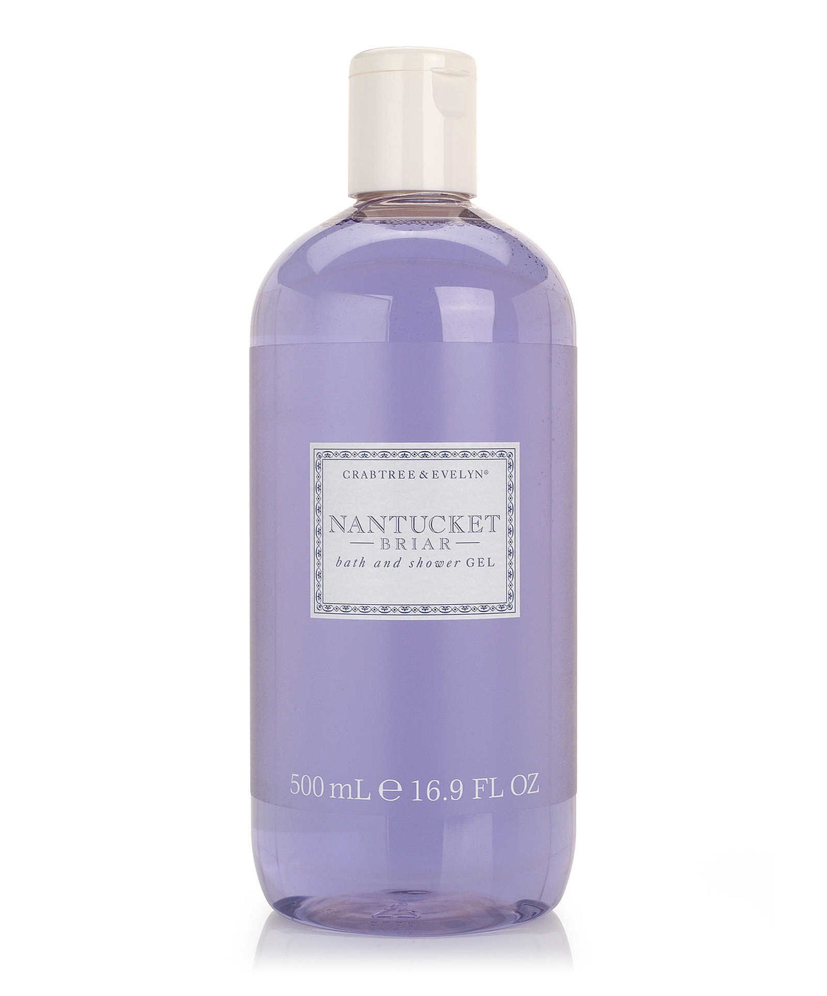 Crabtree & Evelyn Nantucket Briar bath gel bottle for a nourishing cleanse and soft fragrance.
