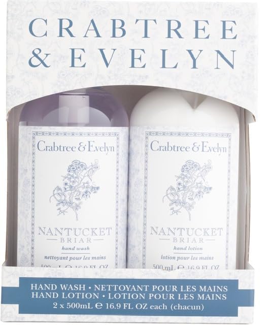 Crabtree & Evelyn Nantucket Briar hand wash bottle with refreshing floral scent