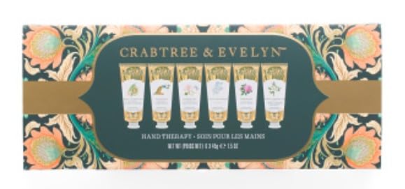 Crabtree & Evelyn Paisley Hand Therapy magnetic box for gifting and daily hand care.