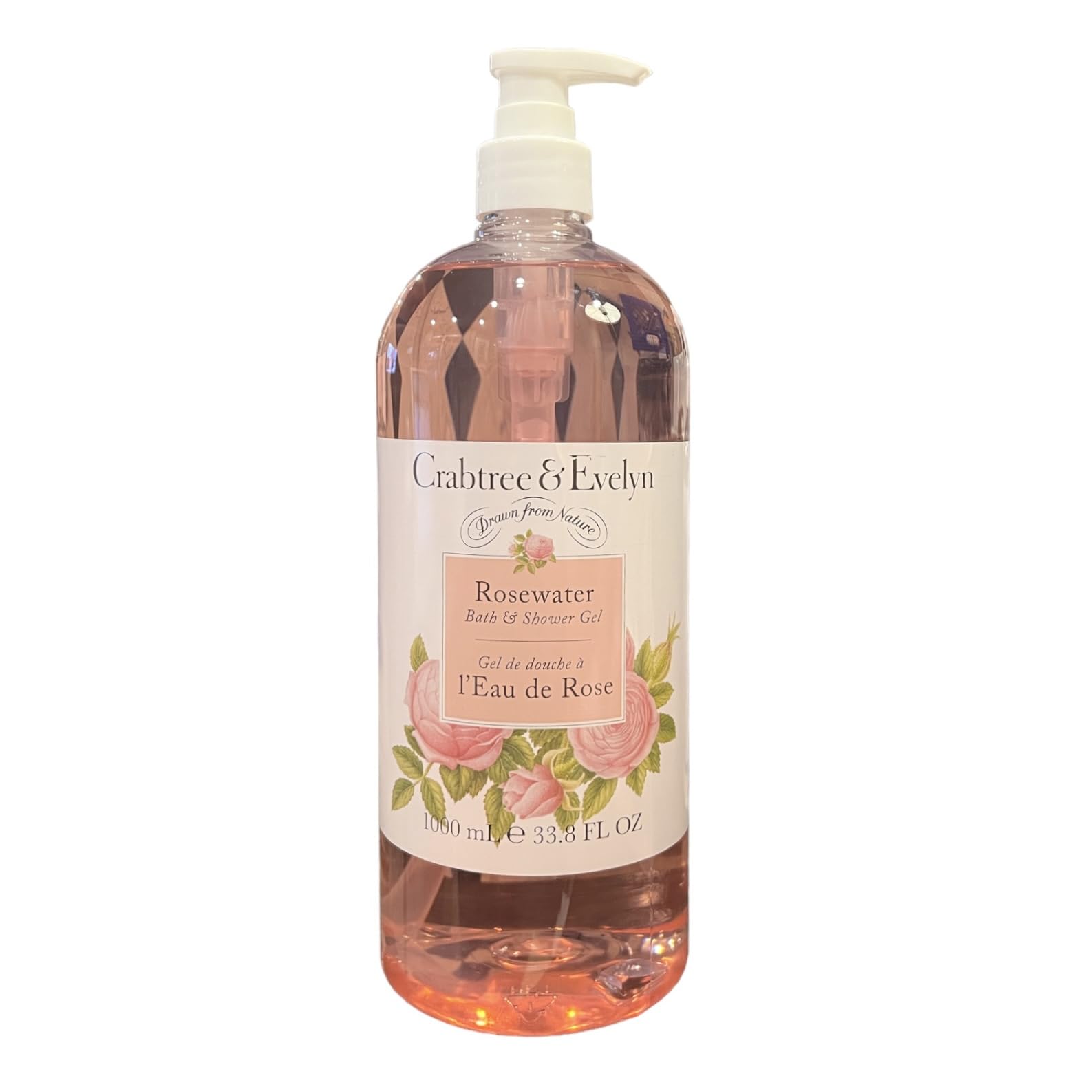 Crabtree & Evelyn Rosewater Bath and Shower Gel lather demonstrating the gentleness and scent.