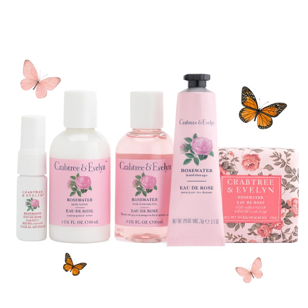 Crabtree & Evelyn Rosewater body lotion provides lightweight hydration.