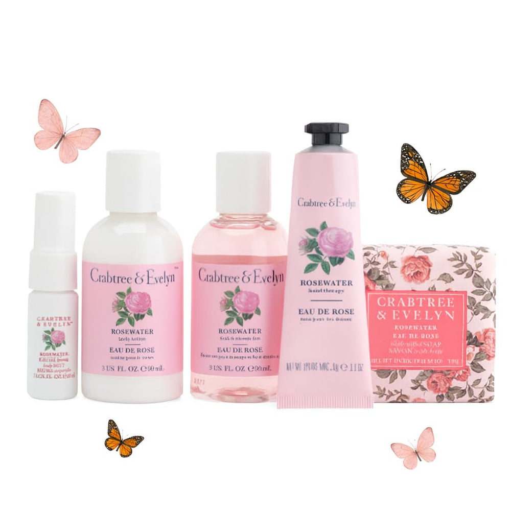 Crabtree & Evelyn Rosewater body lotion provides lightweight hydration.
