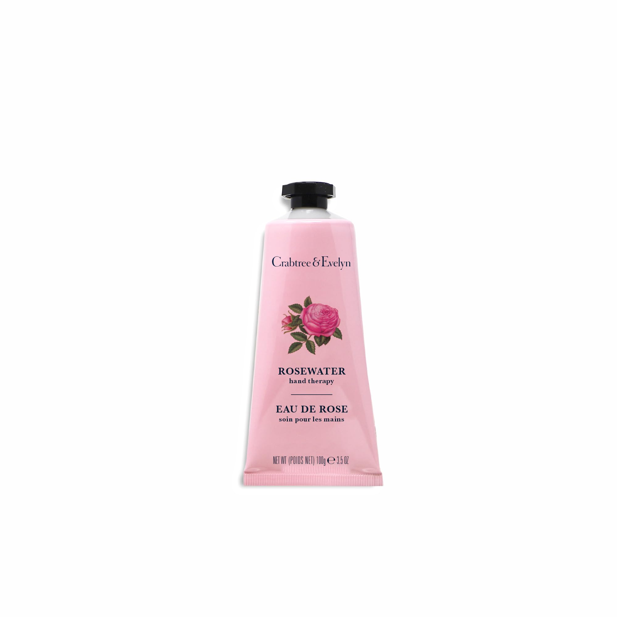 Crabtree & Evelyn Rosewater Hand Therapy Cream jar close-up for soft, hydrated hands.