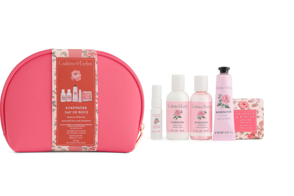 Crabtree & Evelyn Rosewater soap for a gentle wash.