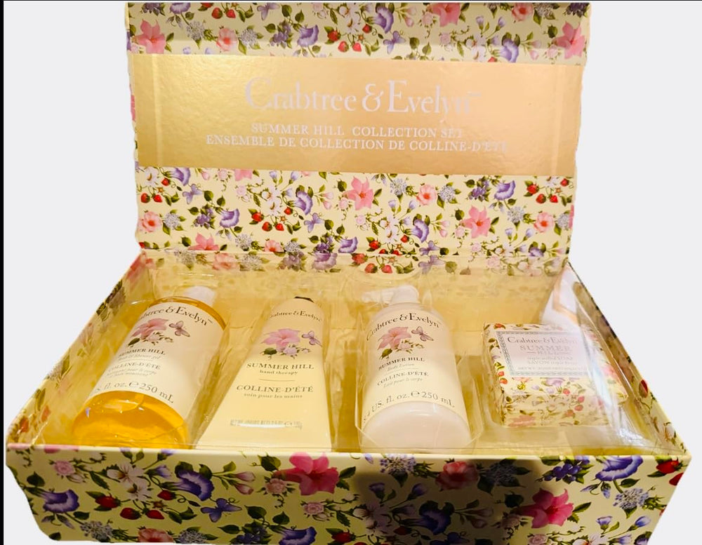 Crabtree & Evelyn Summer Hill triple-milled soap bar with creamy lather and lasting fragrance