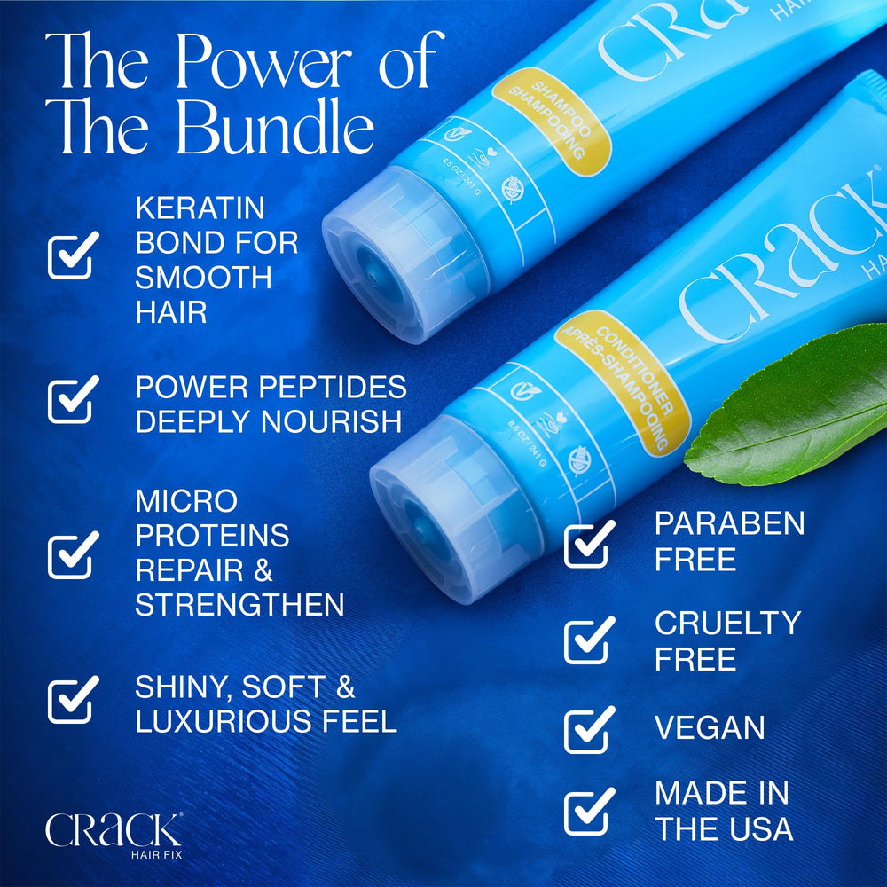CRACK Hair Fix conditioner close-up shows keratin nourishment