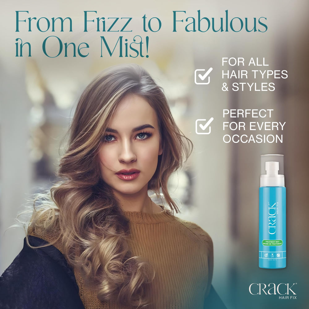 Crack Hair Fix Mist Spray 6 oz bottle ready for consistent hydration