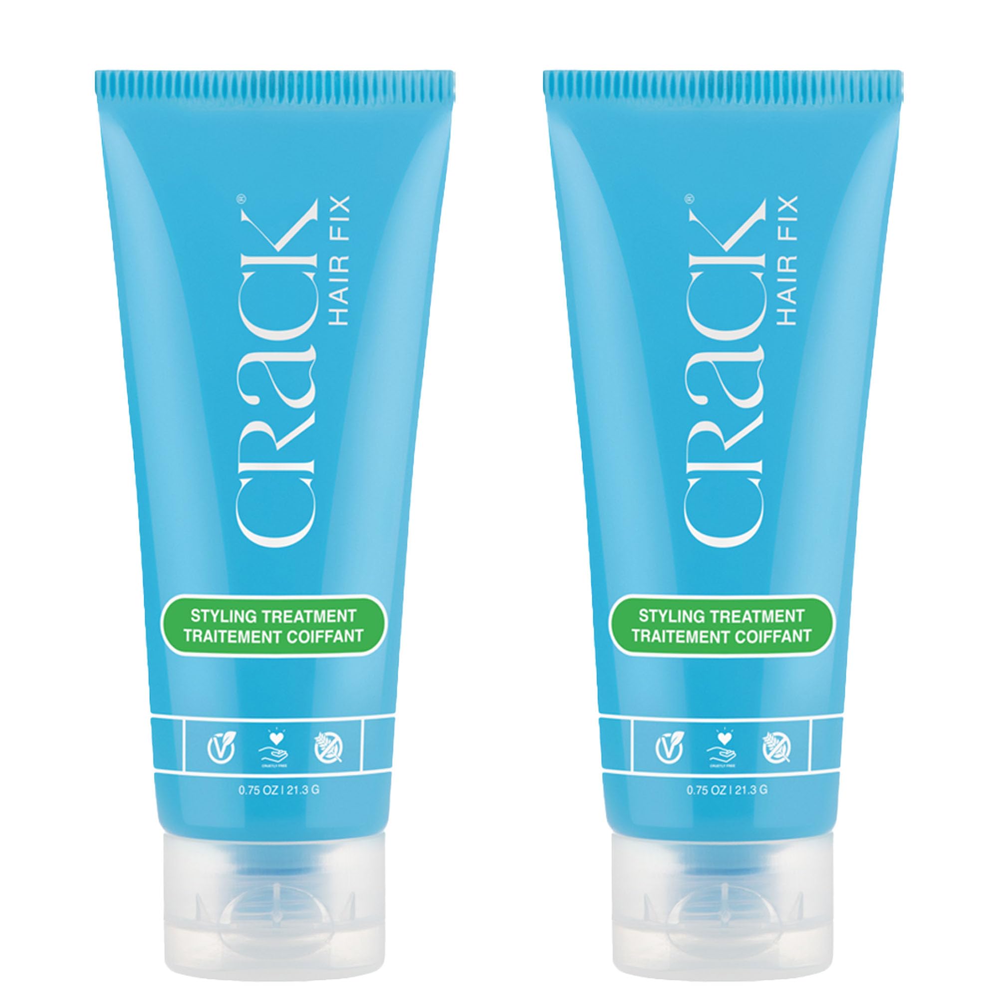 Crack Hair Fix trial cream bottle for sleek, frizz-free results.