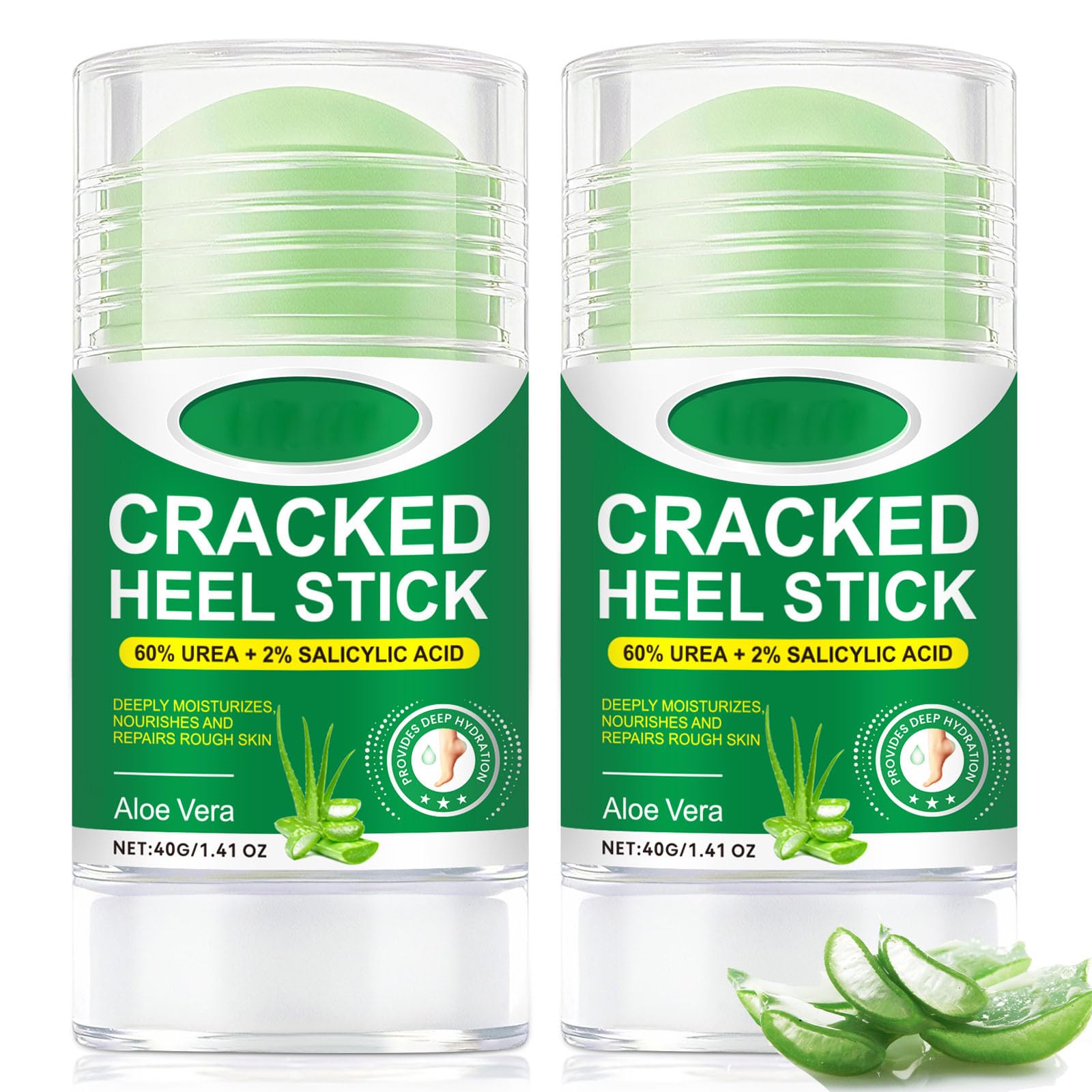 Cracked Heel Stick top view for compact on-the-go foot care