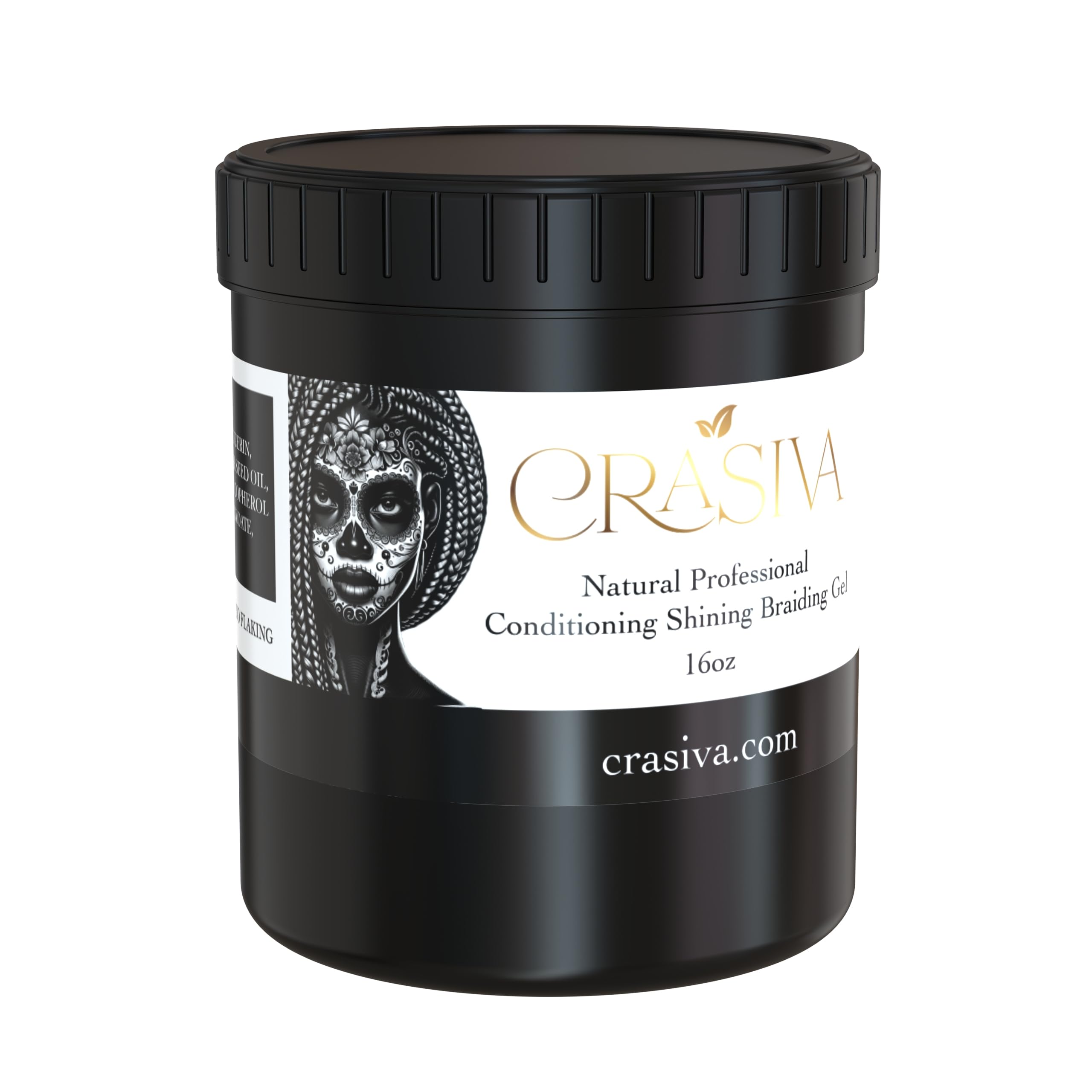 Crasiva Edge Control Gel bottle in use for smooth edges and strong hold.
