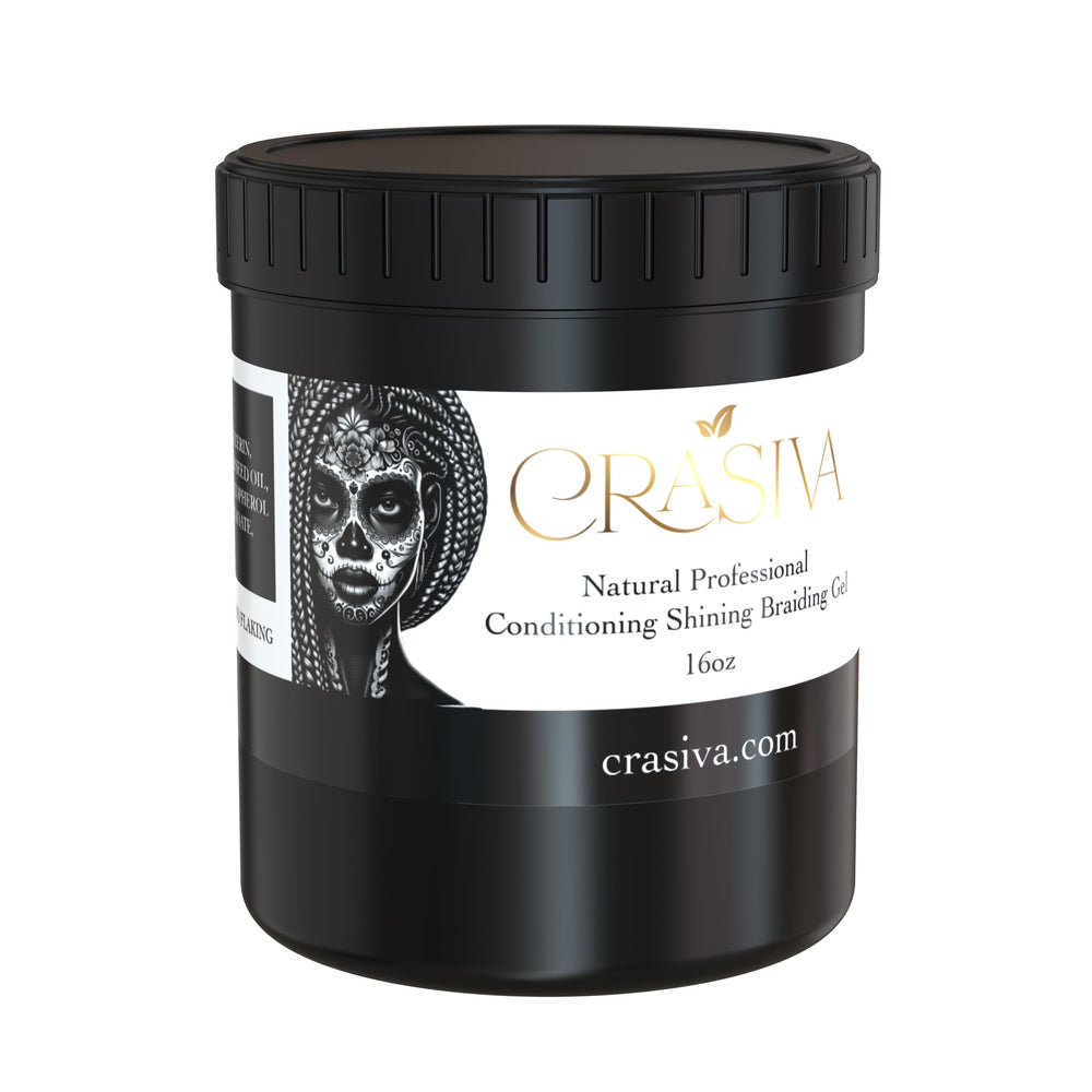 Crasiva Edge Control Gel bottle in use for smooth edges and strong hold.