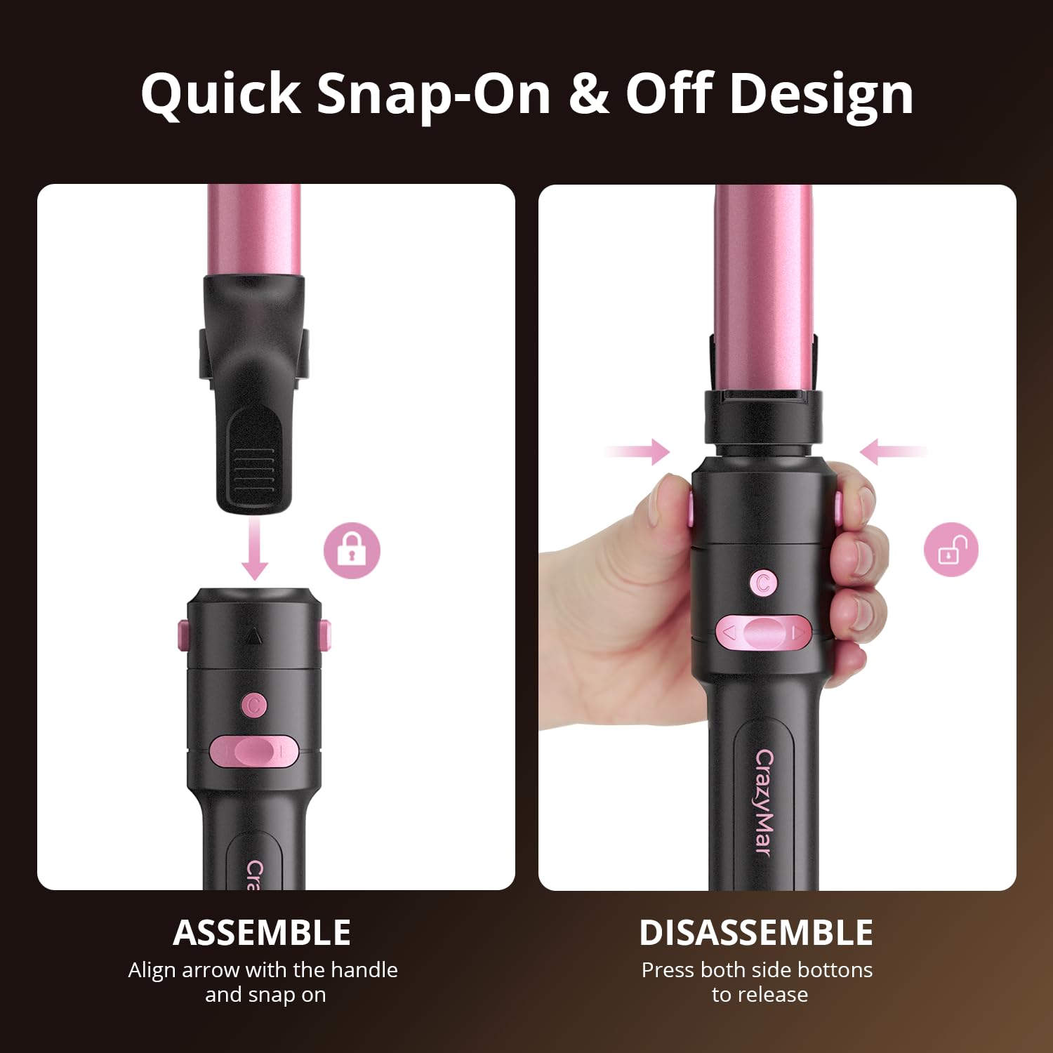 CrazyMar travel-friendly dual voltage design powers styling worldwide