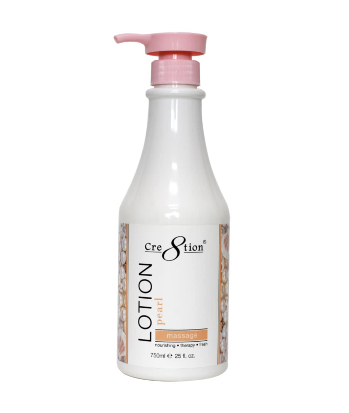 Cre8tion Spa Hand & Body Lotion bottle with a pearl finish for hydration.