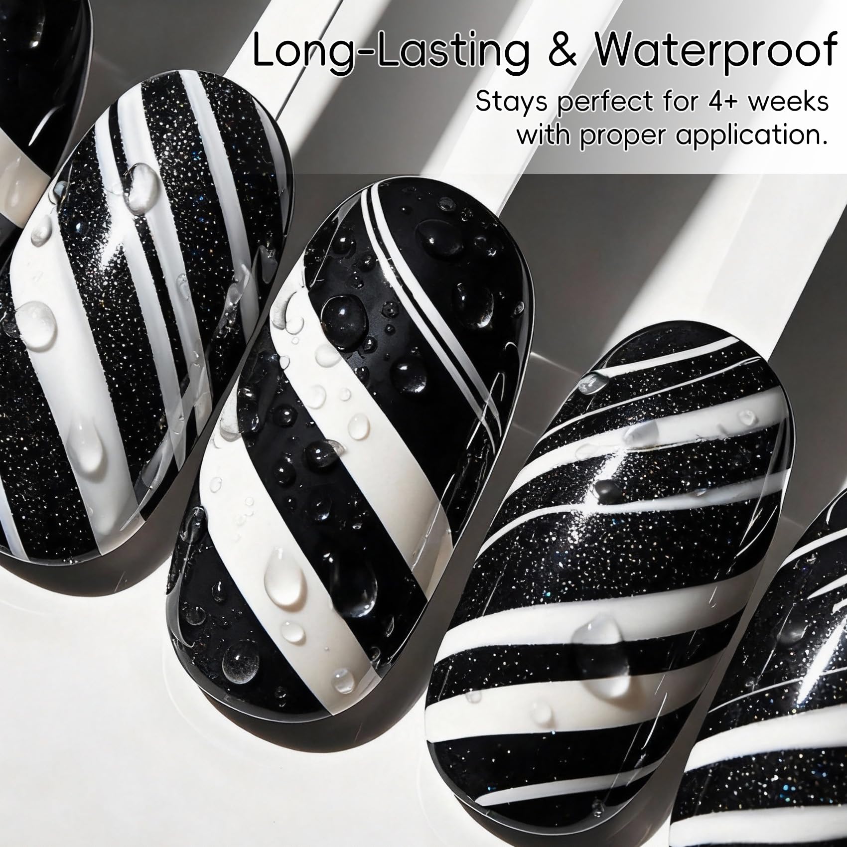 Creaglam White Gel Liner enhances borders for modern designs.