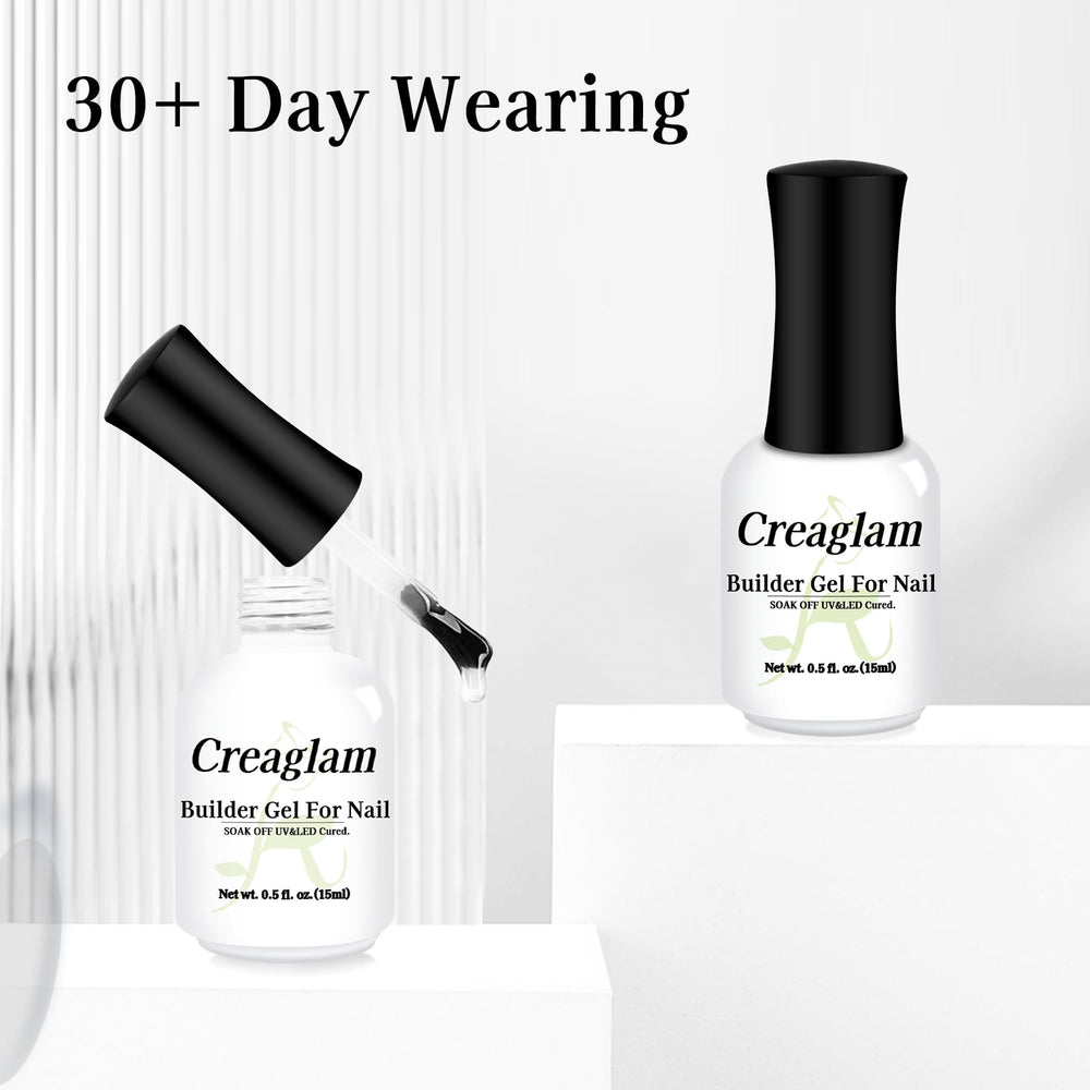 Creaglam Builder Gel self-leveling formula during application