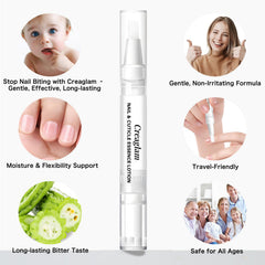 Creaglam Cuticle Lotion Pen highlights lightweight oils for fast moisture on dry cuticles